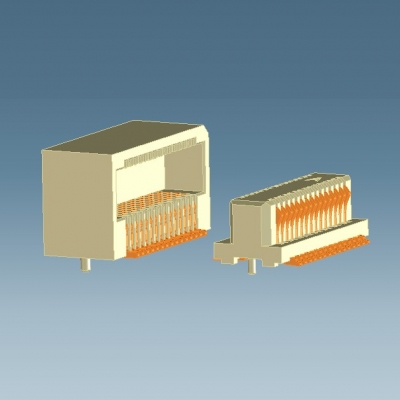 0.5mm單槽側插板對板連接器